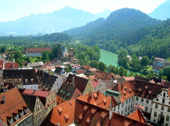 Historische Stadt Füssen im Allgäu